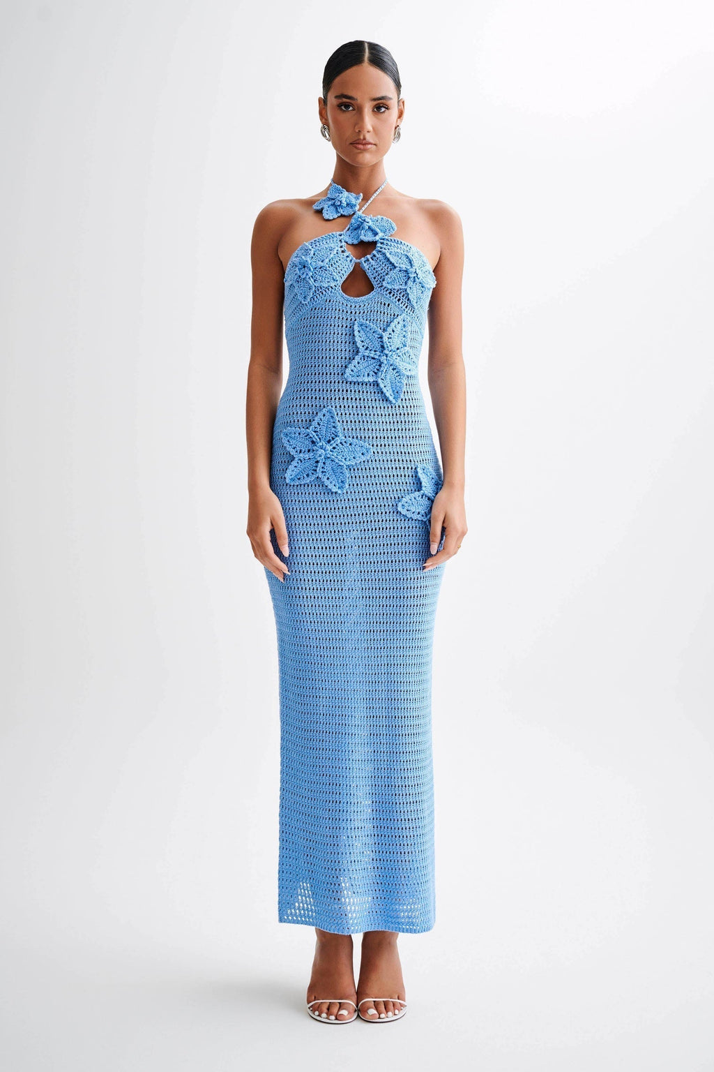 Beverly Floral Appliqu¨¦ Crochet Maxi Dress