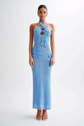 Beverly Floral Appliqu¨¦ Crochet Maxi Dress