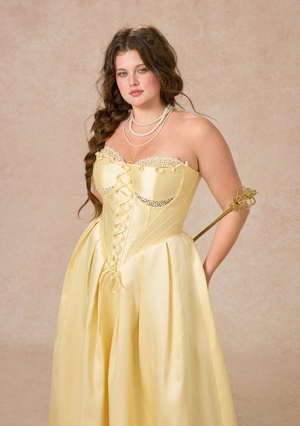 Curve&Plus Belle's Gilded Corset Dress
