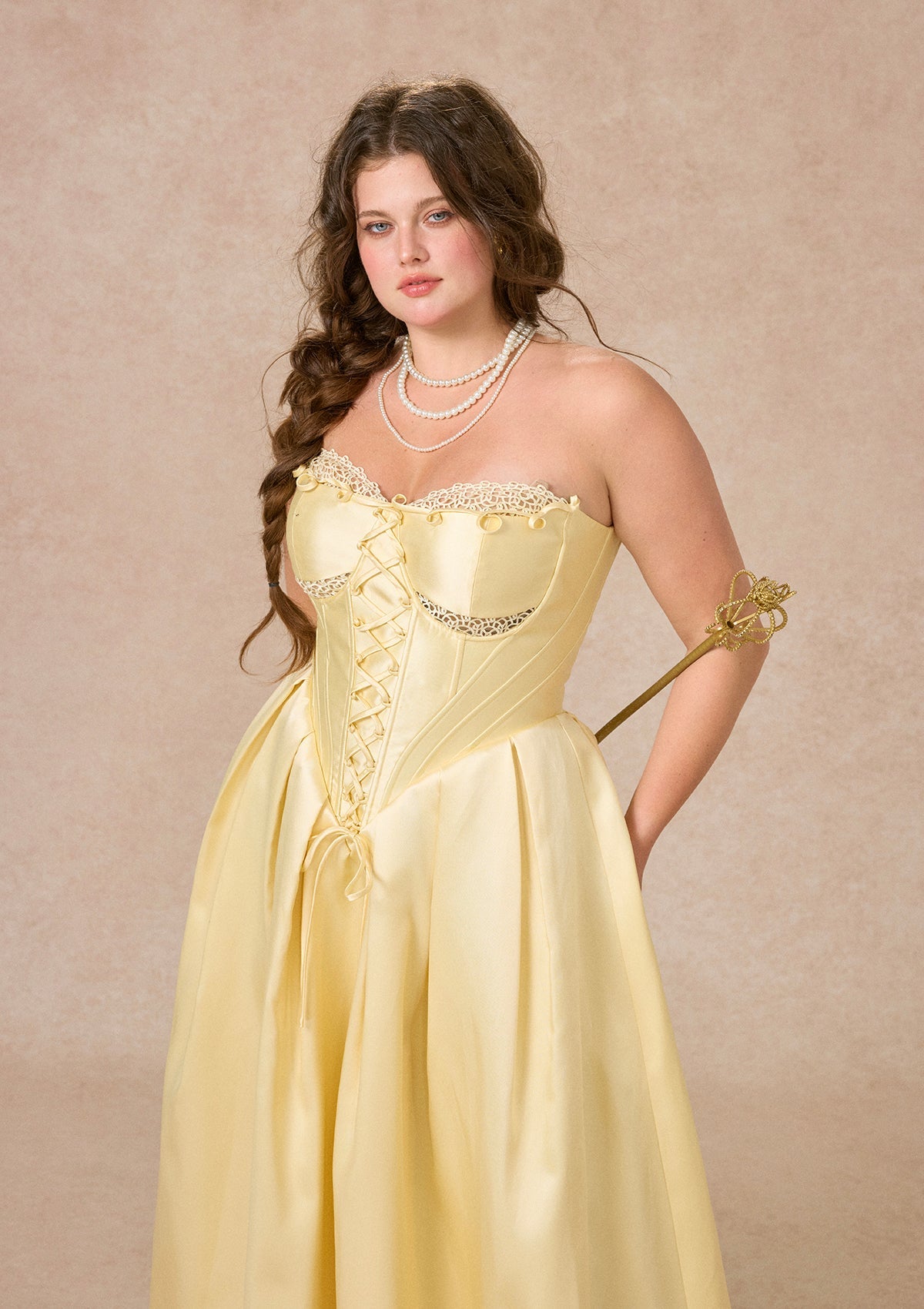 Curve&Plus Belle's Gilded Corset Dress