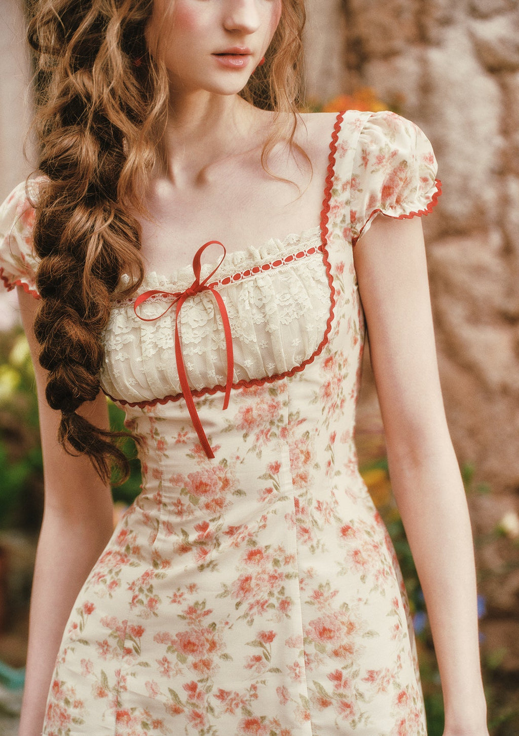 Crimson Berry Rose Dress