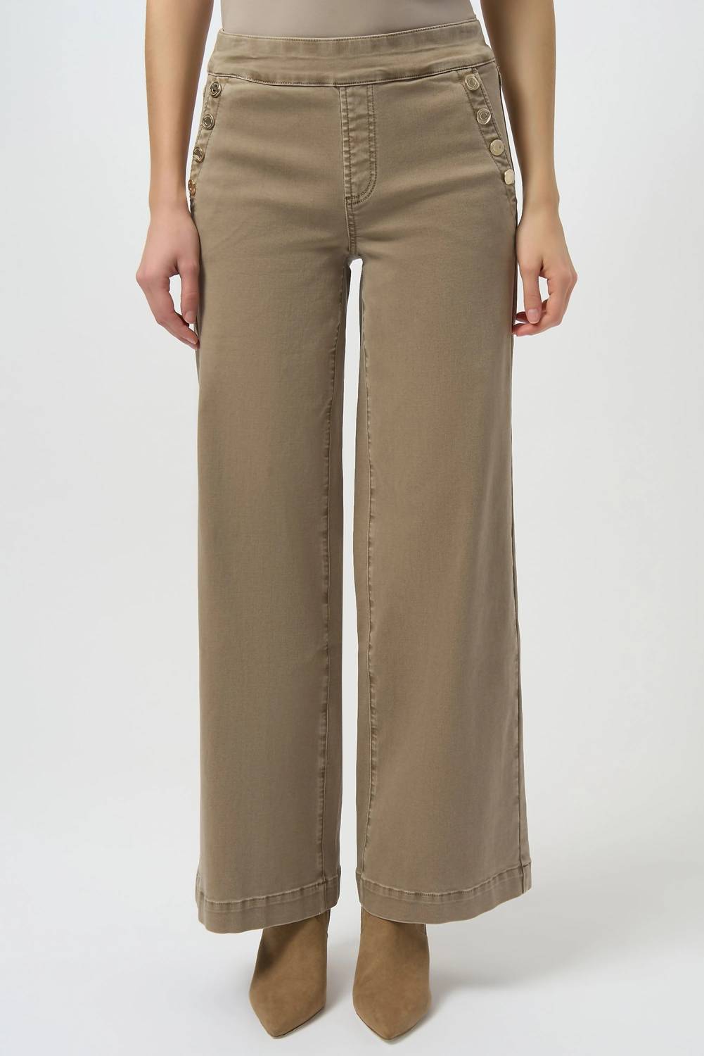 Joseph Ribkoff - Pull On Stretch Wide Leg Jeans