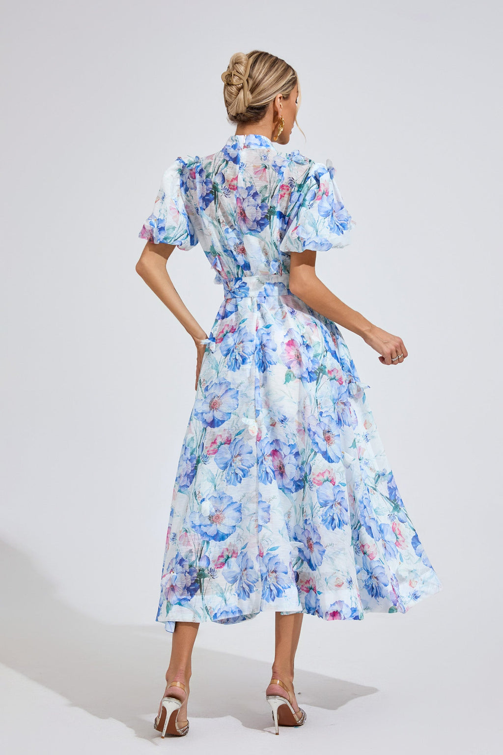 Dawson Cambridge Blue Corset Midi Dress