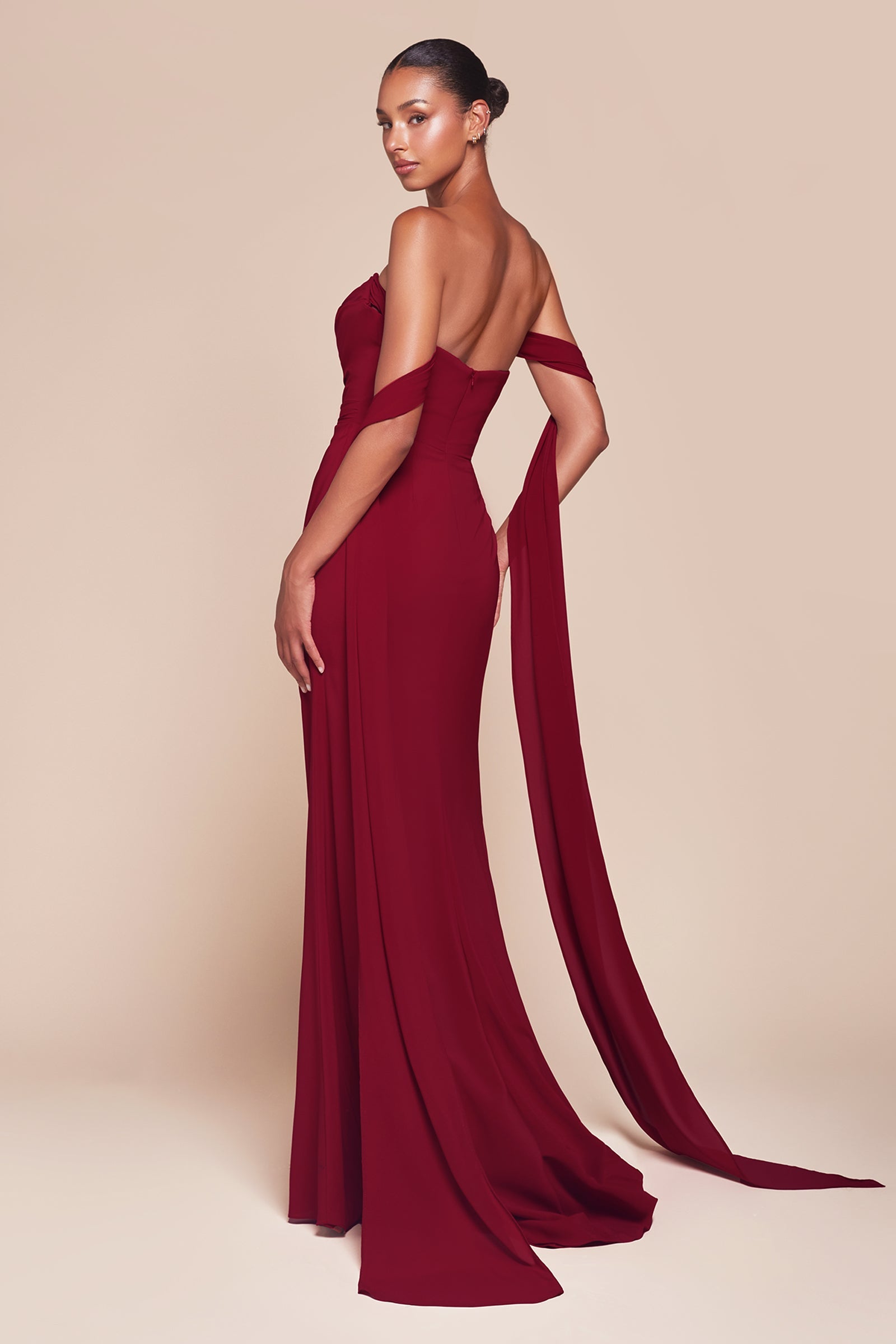Caitlin Gown - Convertible Tie Chiffon Dress
