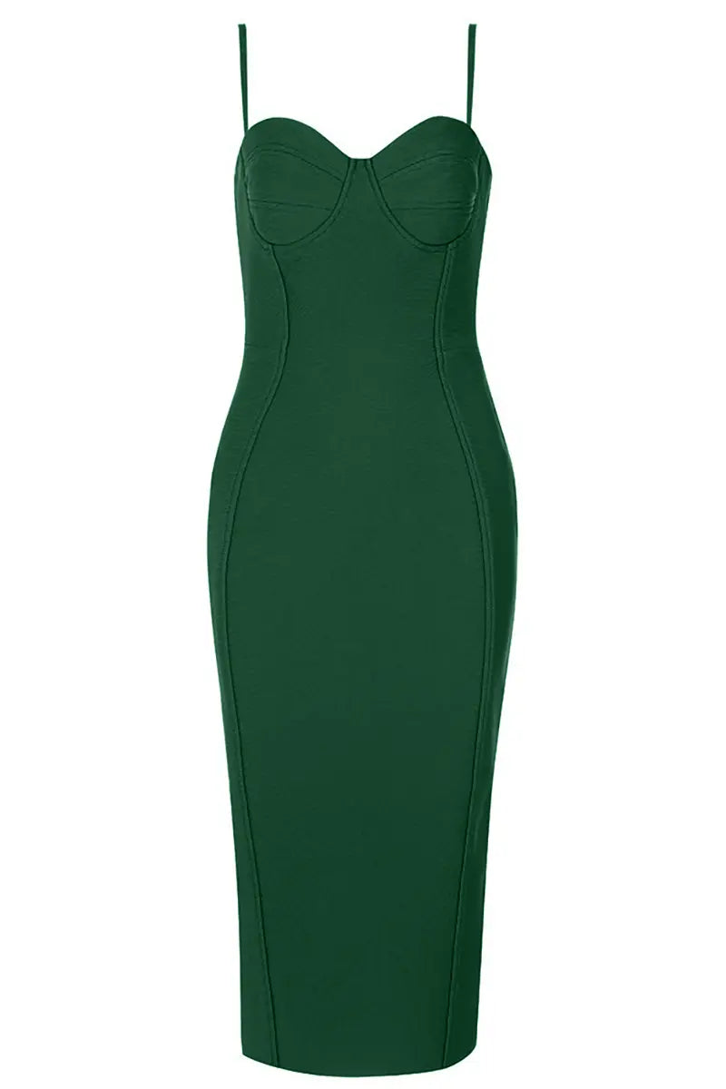 Vintage Bandage Backless Dress