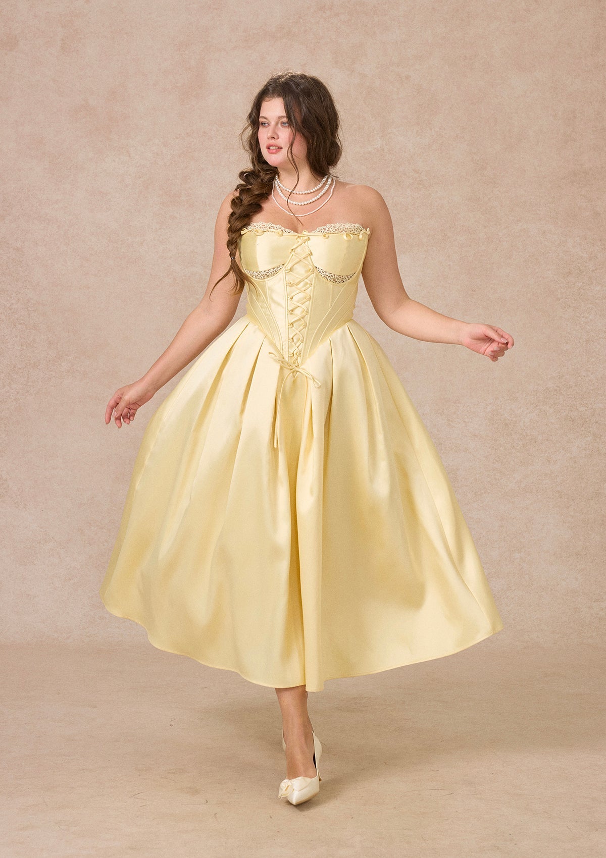 Curve&Plus Belle's Gilded Corset Dress