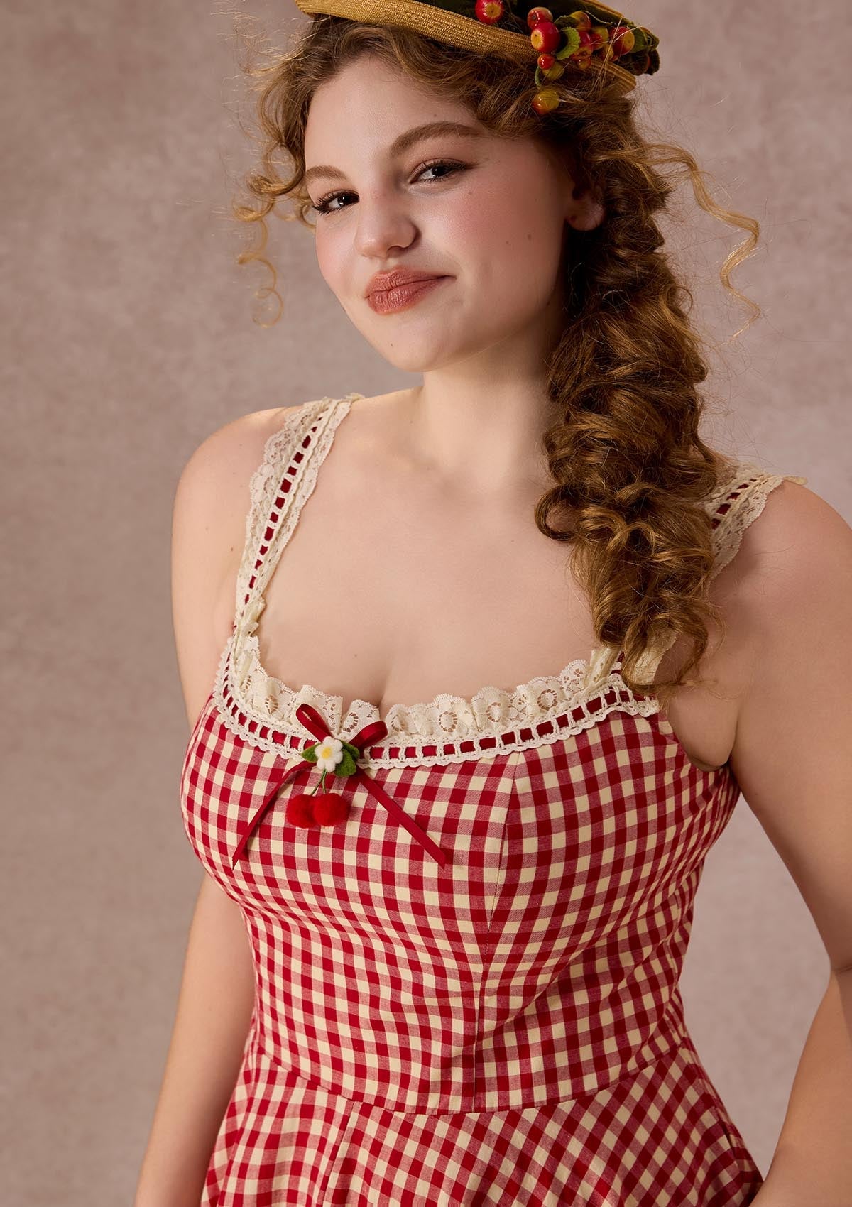 Curve&Plus Afternoon Berry Tea Dress