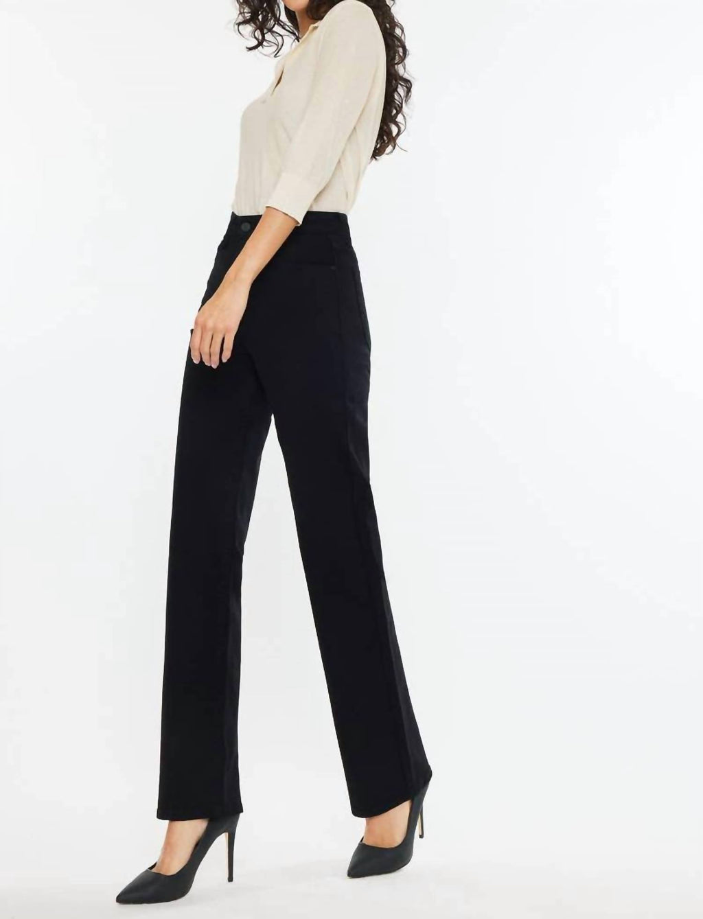Kancan - High Rise True Straight Jeans