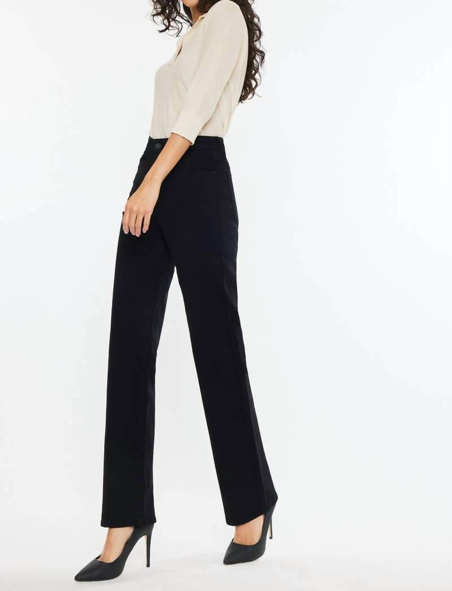 Kancan - High Rise True Straight Jeans
