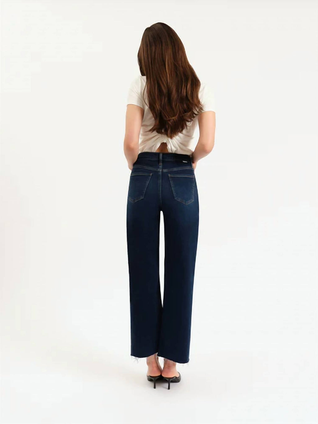 Daze - Pleaser High Rise Wide Ankle Jeans