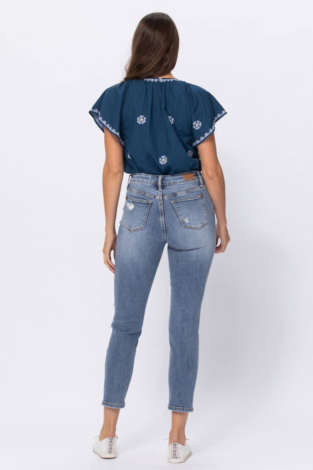 Judy Blue - High Rise Destroyed Slim Fit Jeans