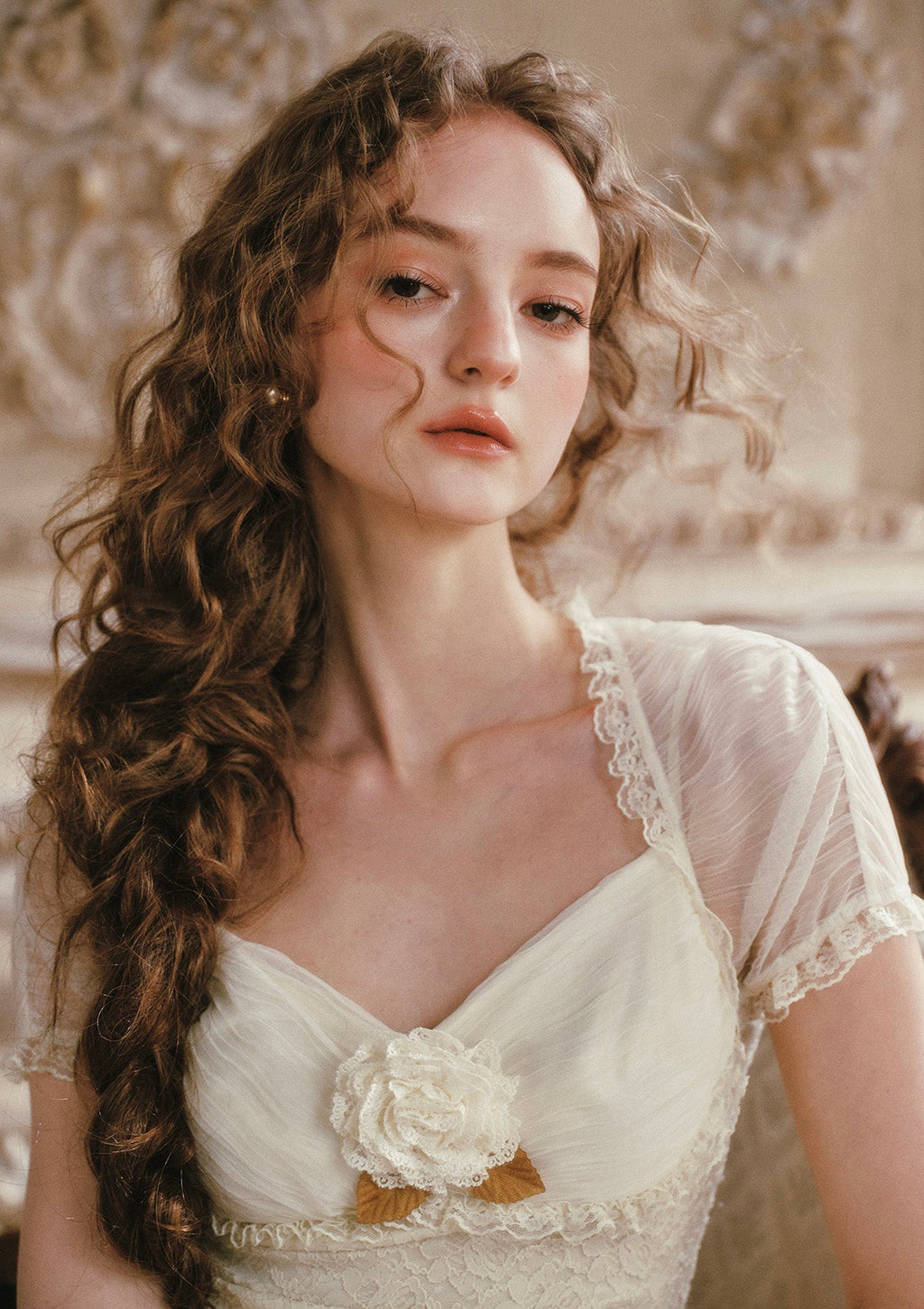 Cream Letter Dress