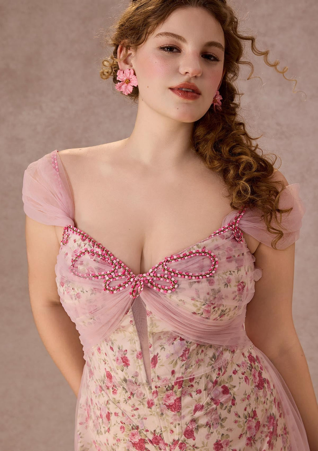 Curve&Plus Floral Disc Fairy Corset Dress