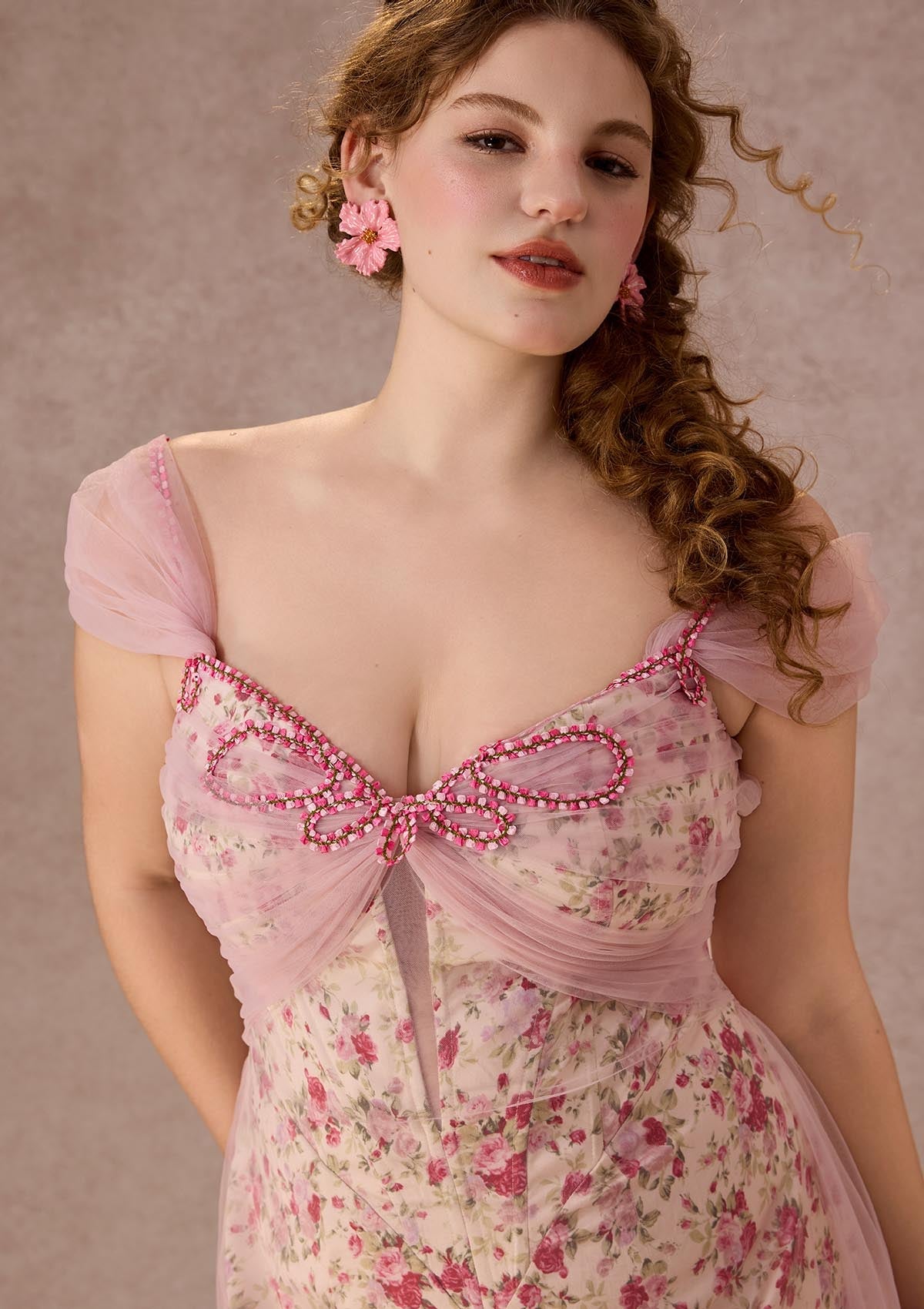 Curve&Plus Floral Disc Fairy Corset Dress