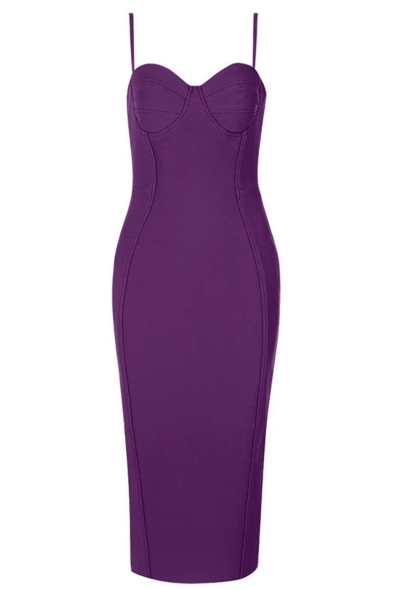 Vintage Bandage Backless Dress