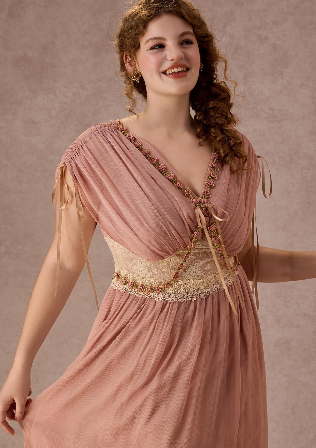 Curve&Plus Rose Olive Dress