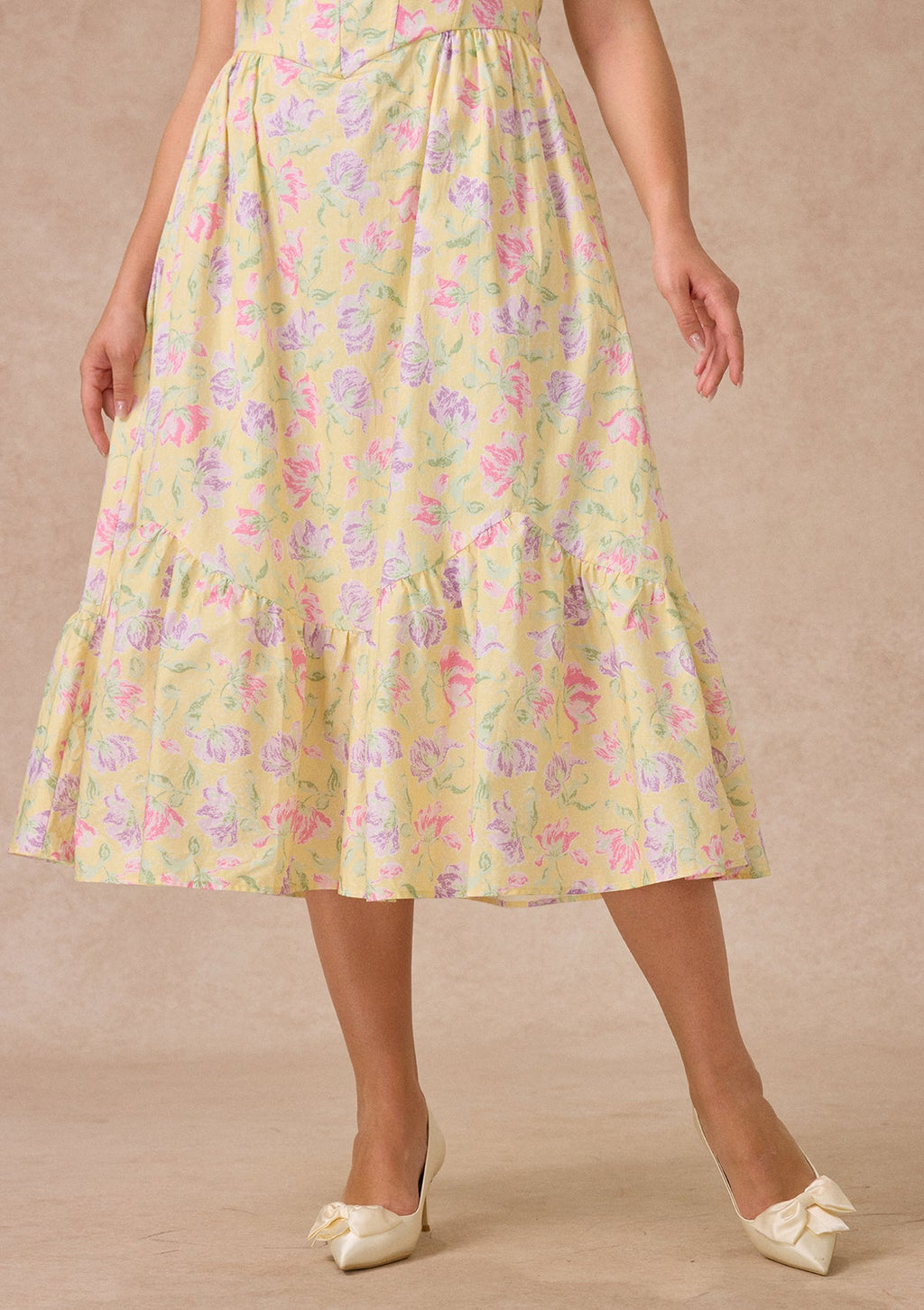 Curve&Plus Honey Tea Garden Dress