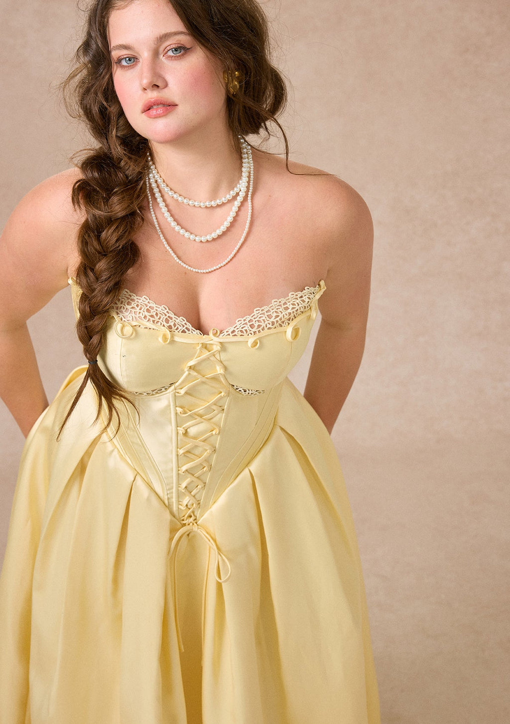 Curve&Plus Belle's Gilded Corset Dress