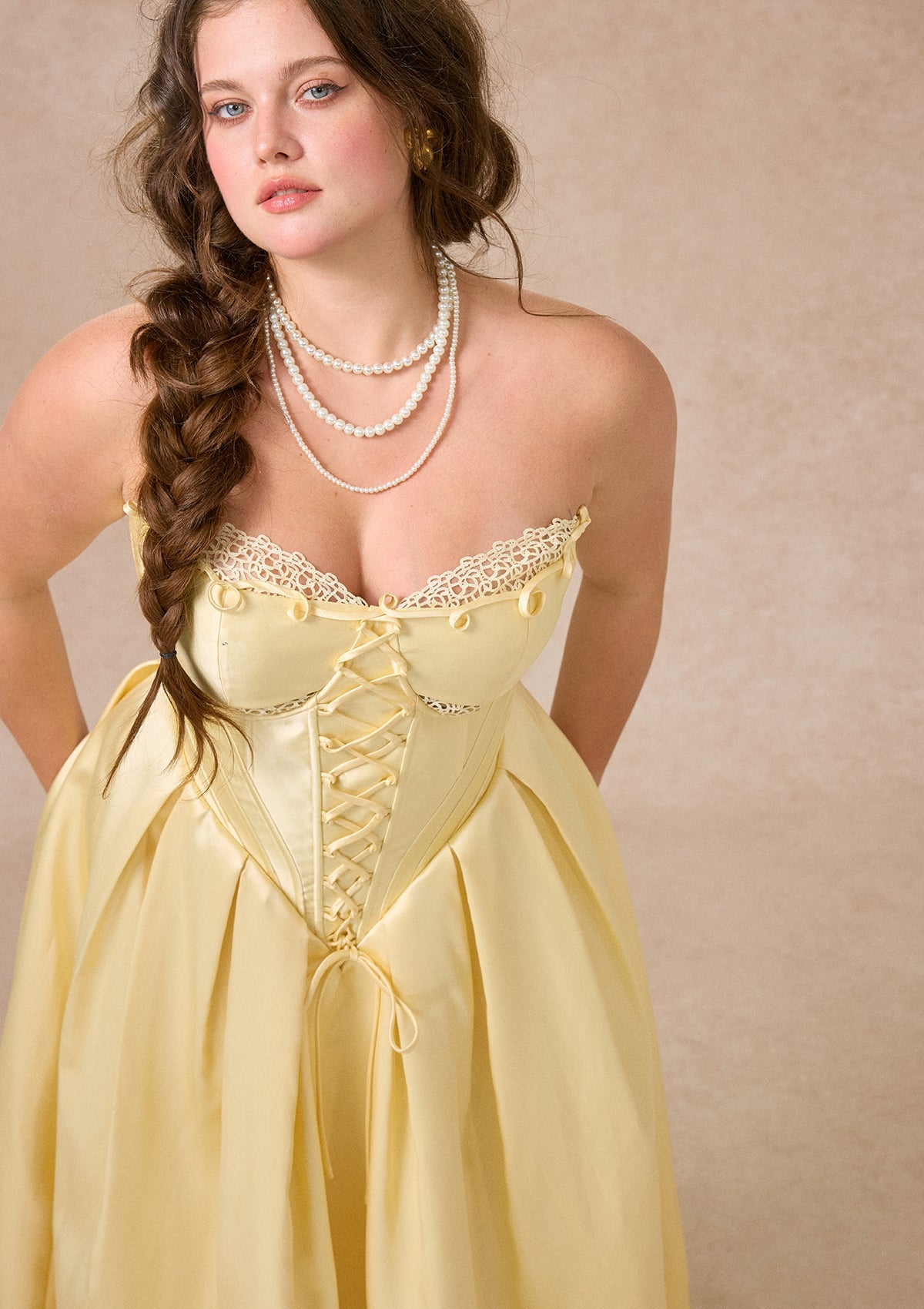 Curve&Plus Belle's Gilded Corset Dress