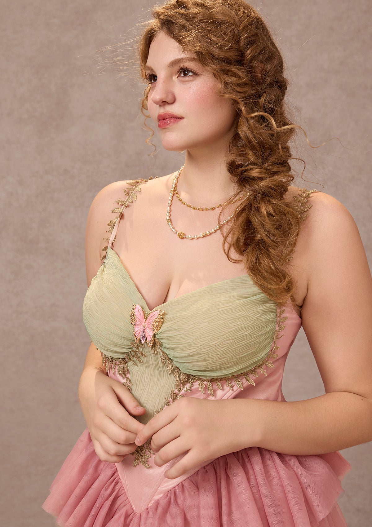 Curve&Plus Entwined in Bloom Corset Dress