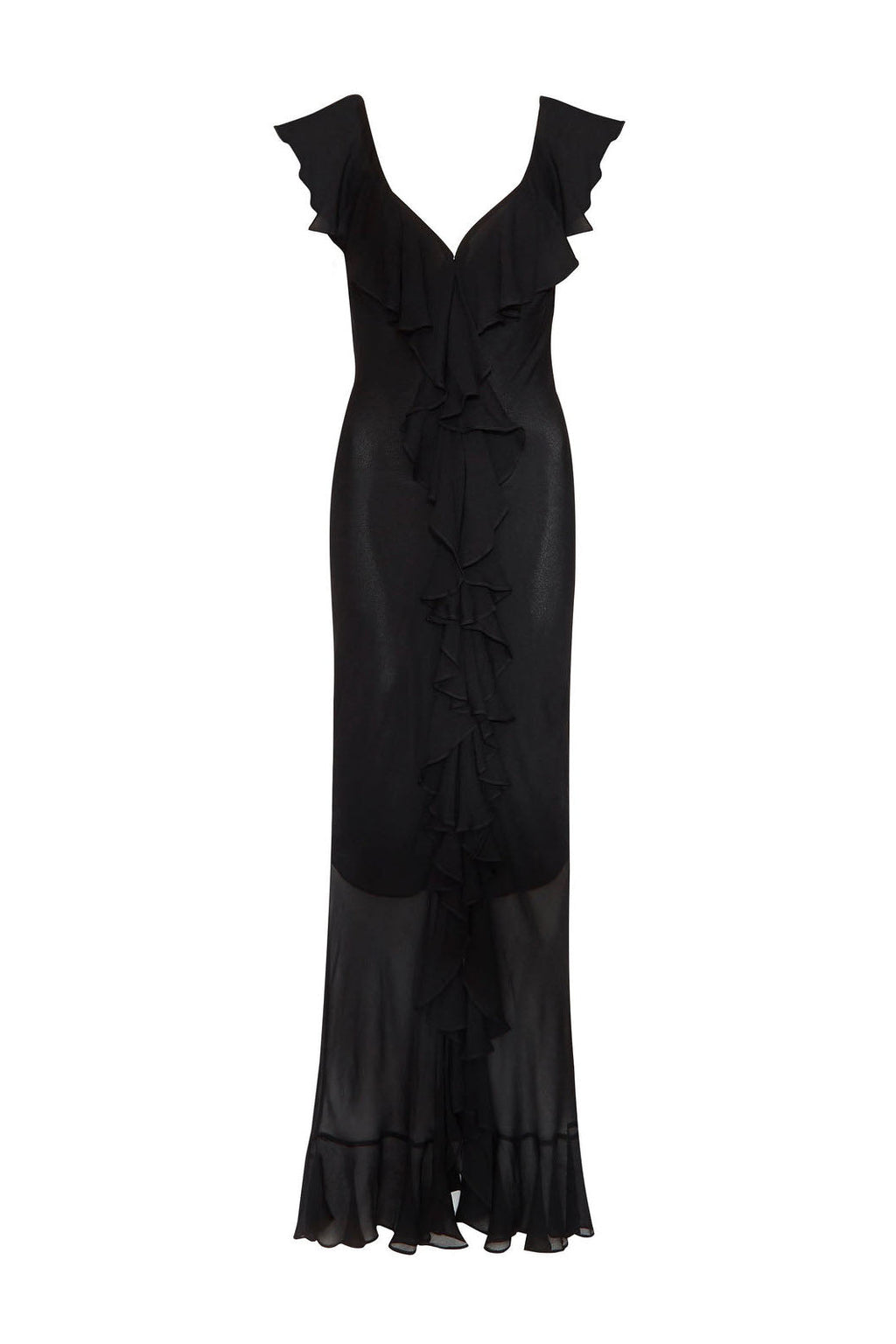 Sunlight Lotus£üChiffon Ruffle Maxi Dress