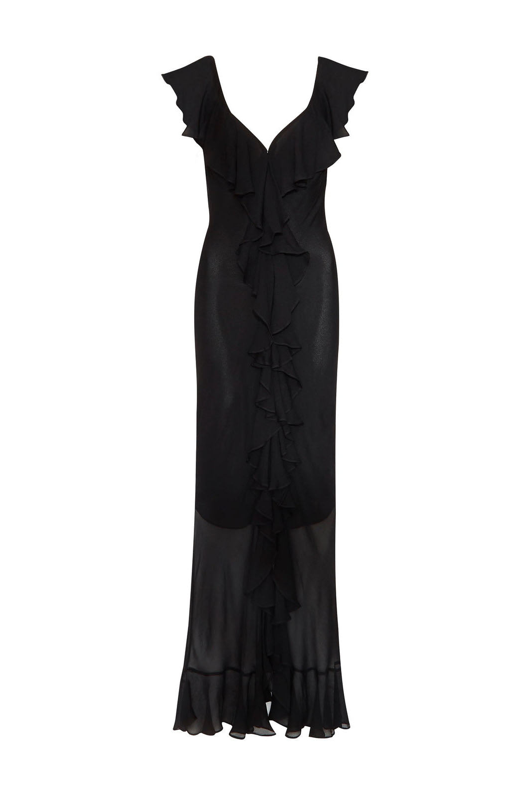 Sunlight Lotus£üChiffon Ruffle Maxi Dress