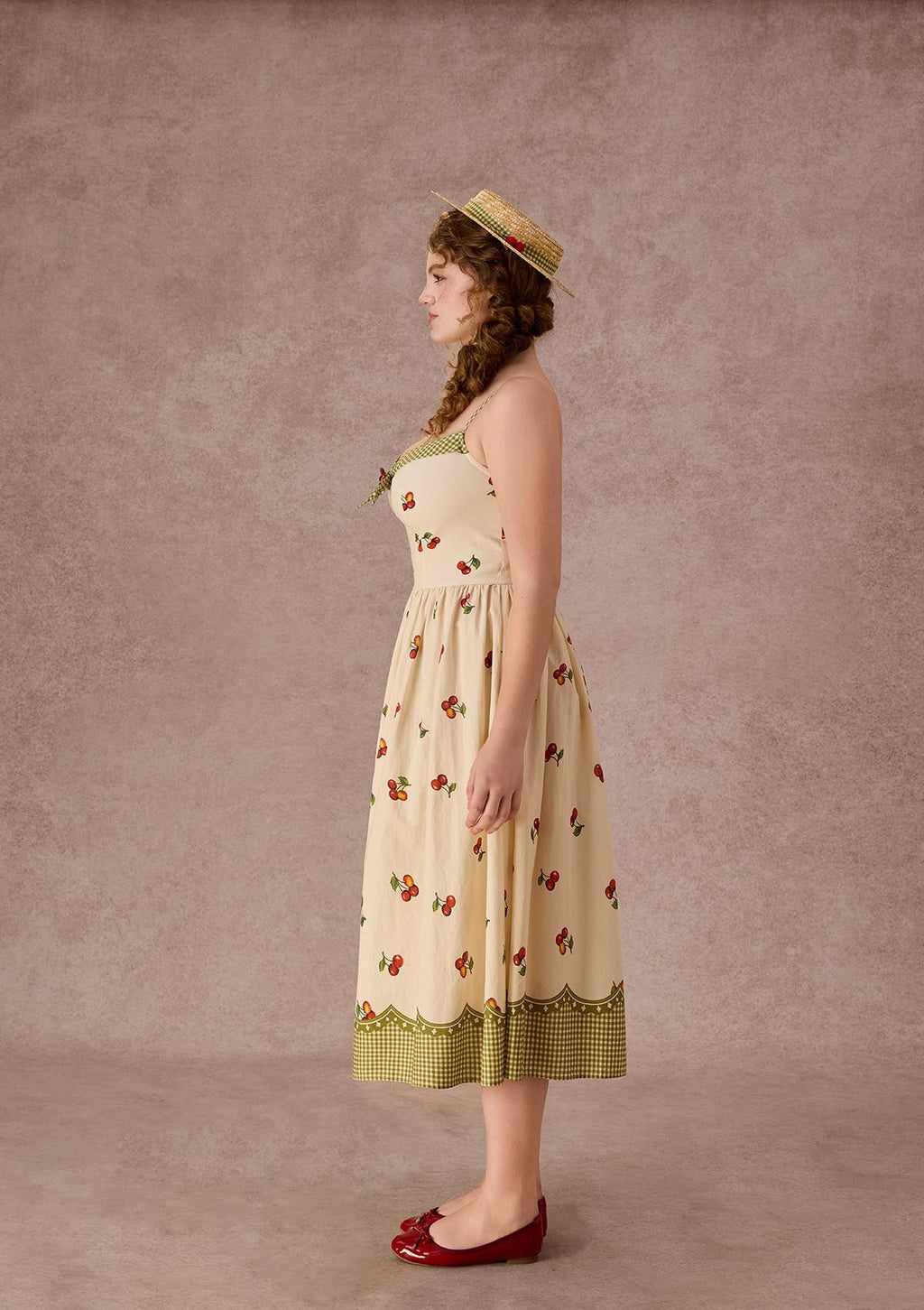 Curve&Plus Wild Cherry Dress(Long)