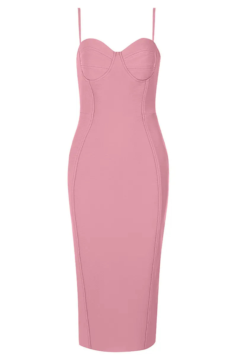 Vintage Bandage Backless Dress