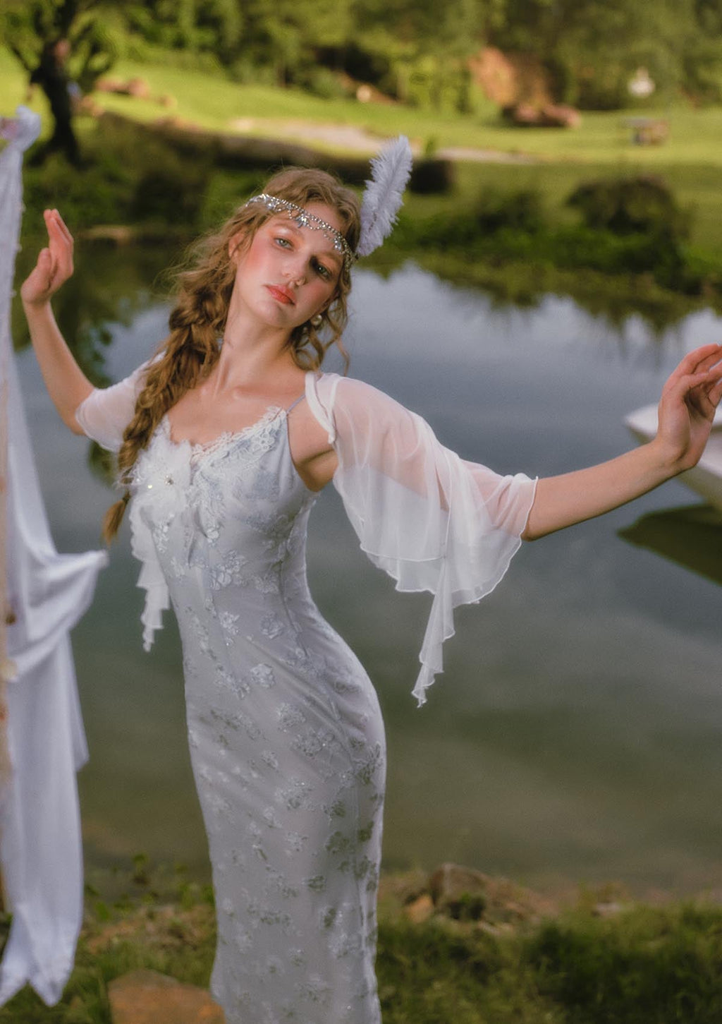 Swan In The Late Summer Dress