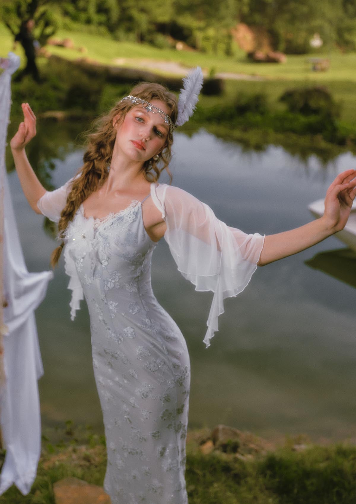 Swan In The Late Summer Dress
