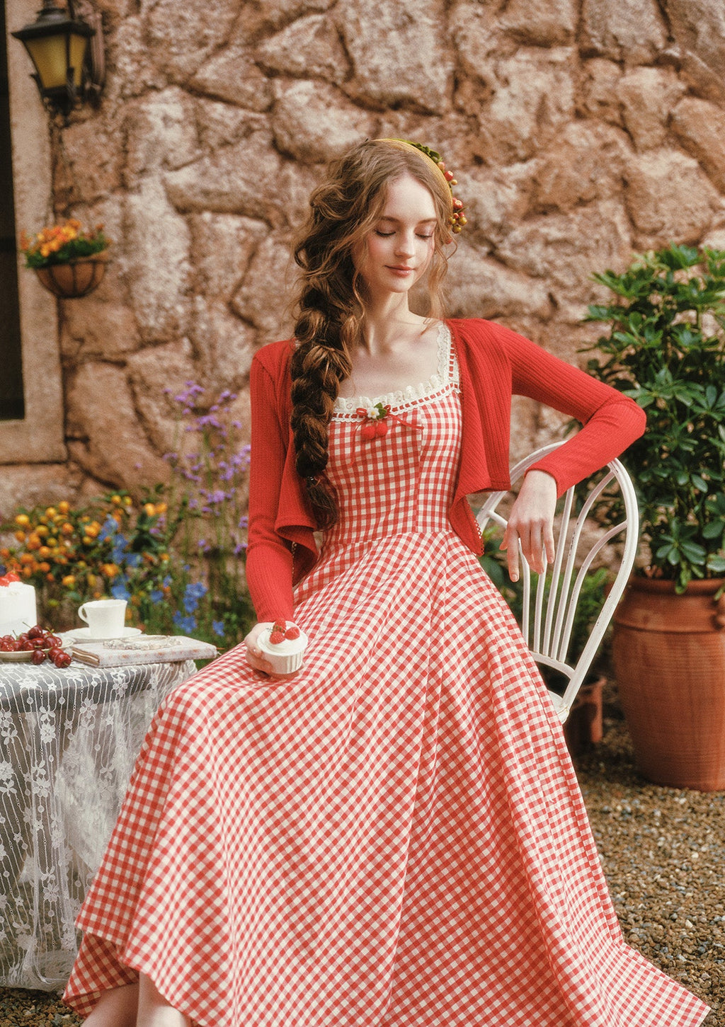 Afternoon Berry Tea Dress