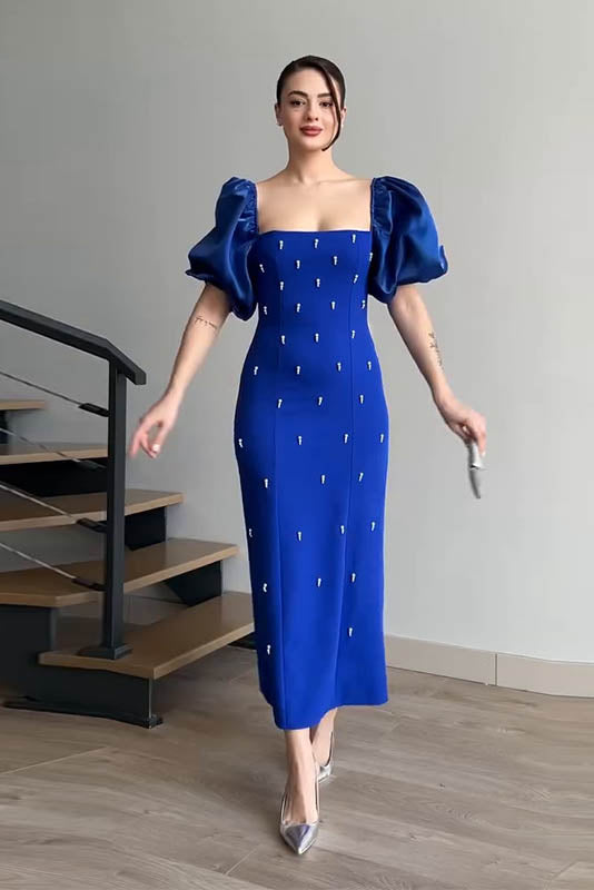 Echoes of the Past ¨C Polka Dot Bodycon Dress