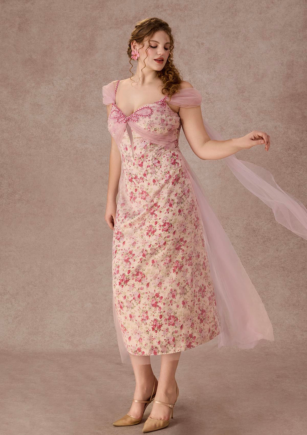 Curve&Plus Floral Disc Fairy Corset Dress