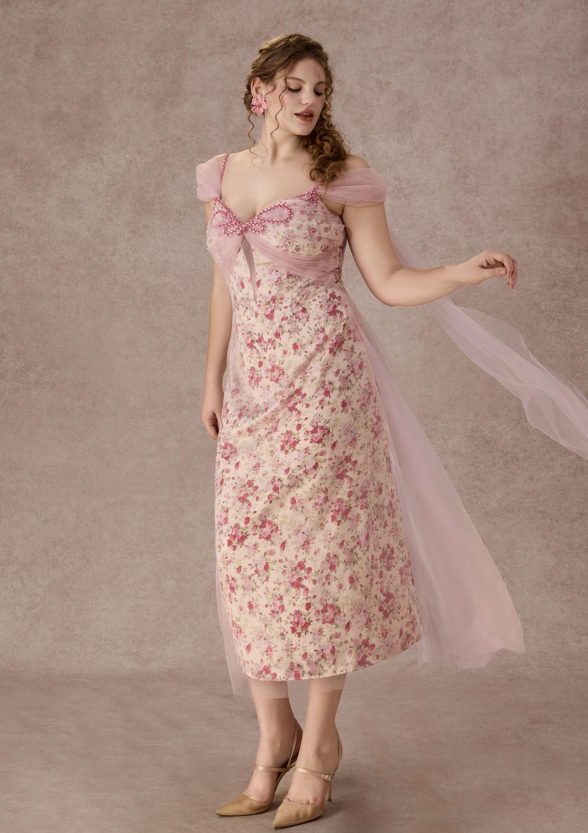 Curve&Plus Floral Disc Fairy Corset Dress