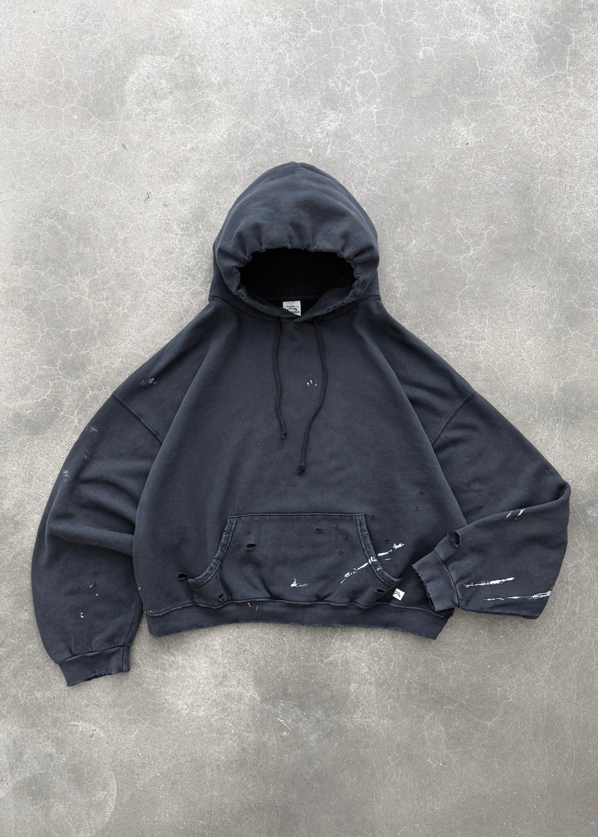 WATCH-PEEKER HOODIE - FADED BLACK