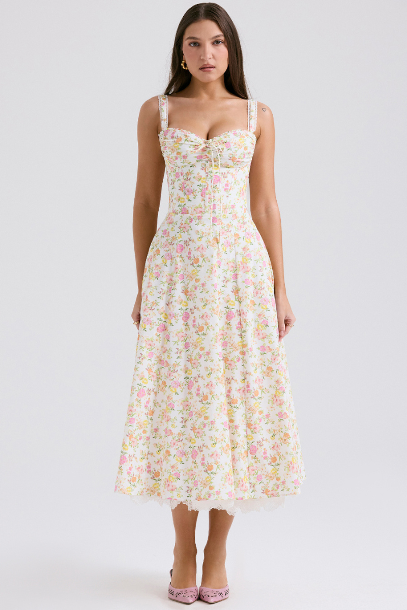 Ath¨¦na?s Floral Ruched Maxi Dress