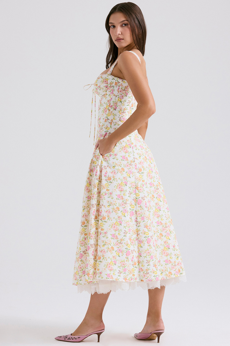 Ath¨¦na?s Floral Ruched Maxi Dress