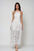 Bodie Lace Floral Maxi Dress