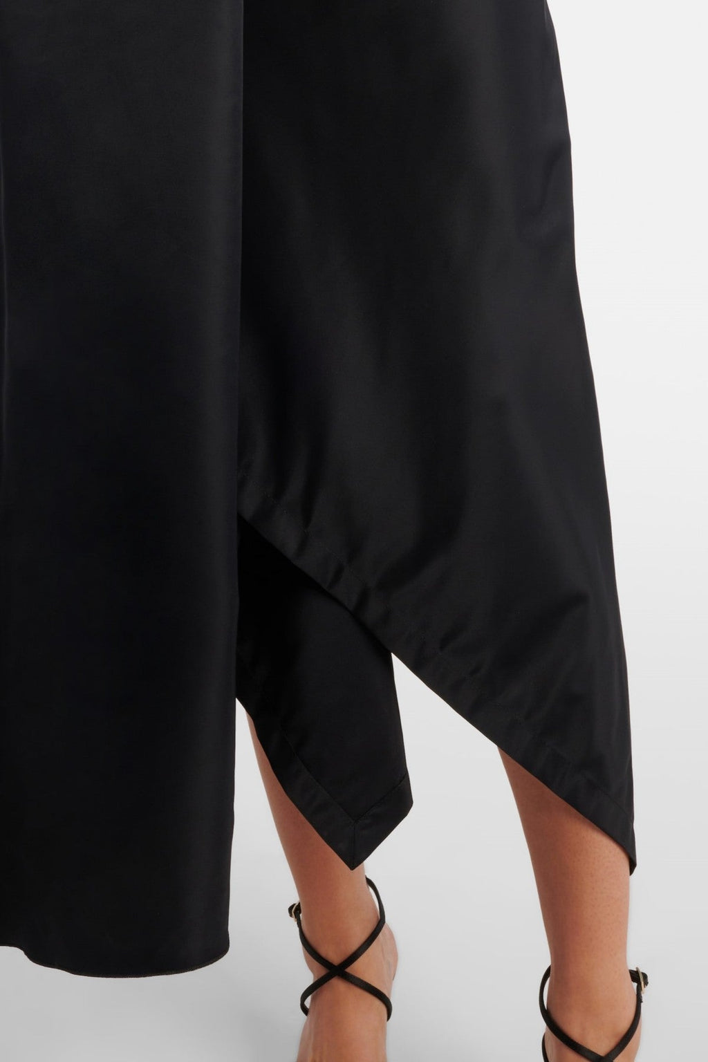 Buber Sequin Sleeveless Draped Midi Dress