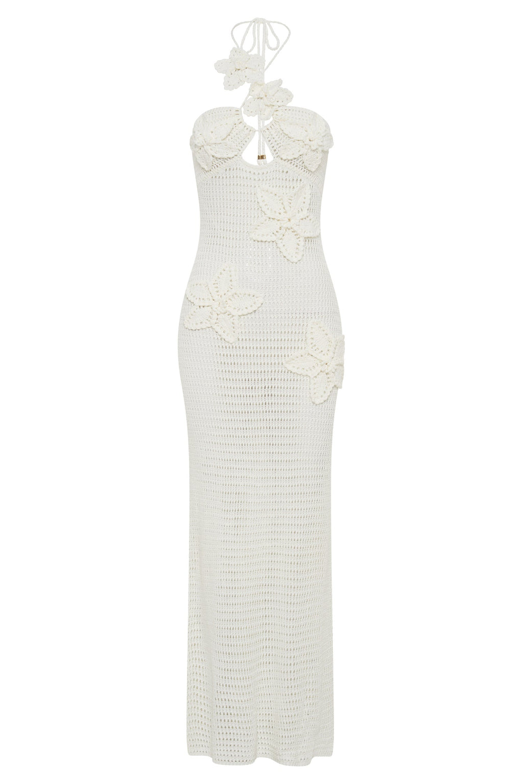 Beverly Floral Appliqu¨¦ Crochet Maxi Dress
