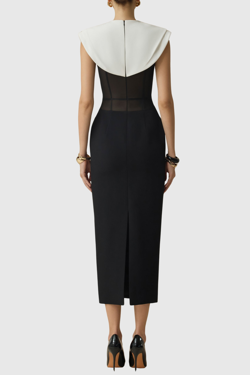 Capri Cape Corset Midi Dress