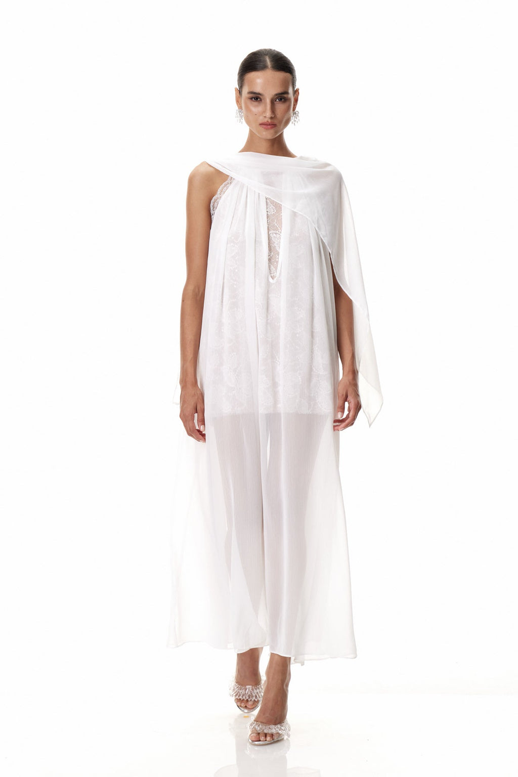 Claudie Shawl Sequin Maxi Dress