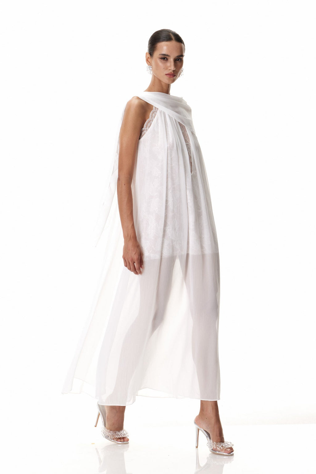Claudie Shawl Sequin Maxi Dress