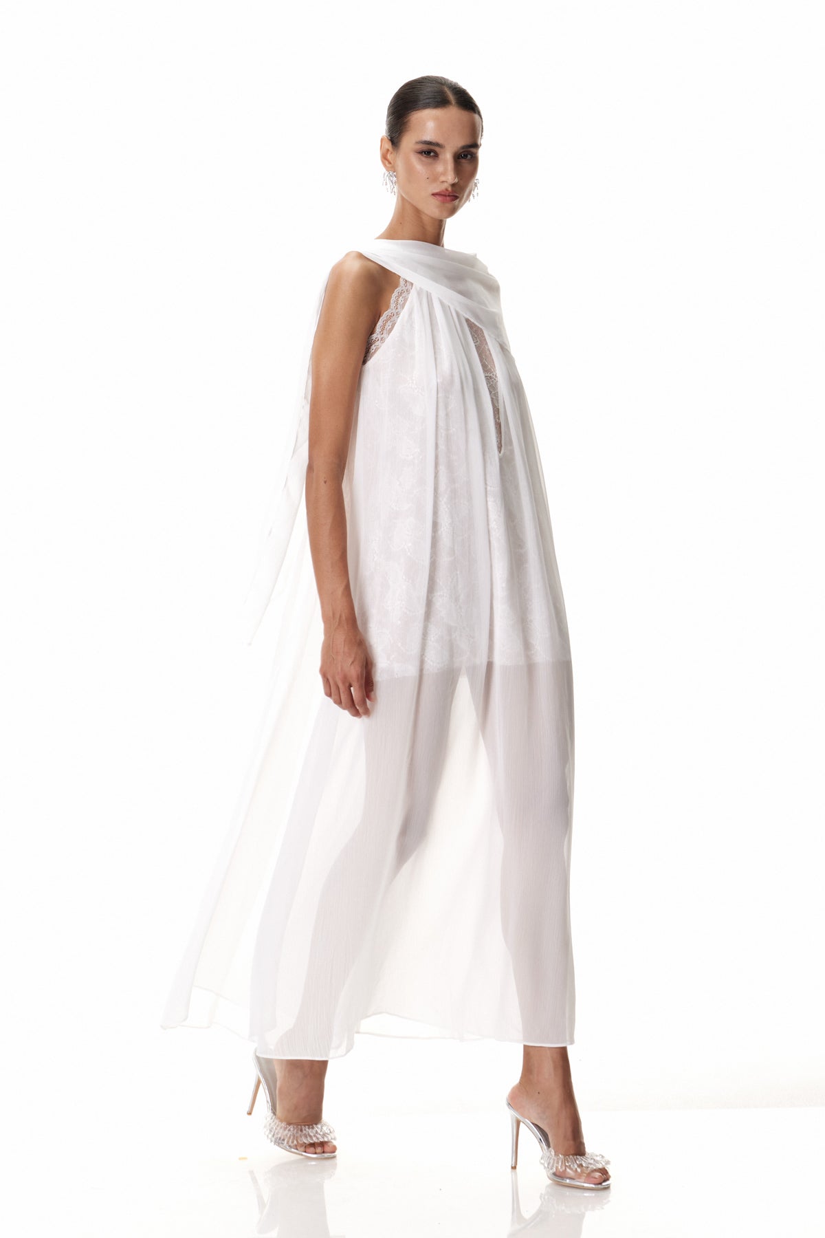 Claudie Shawl Sequin Maxi Dress