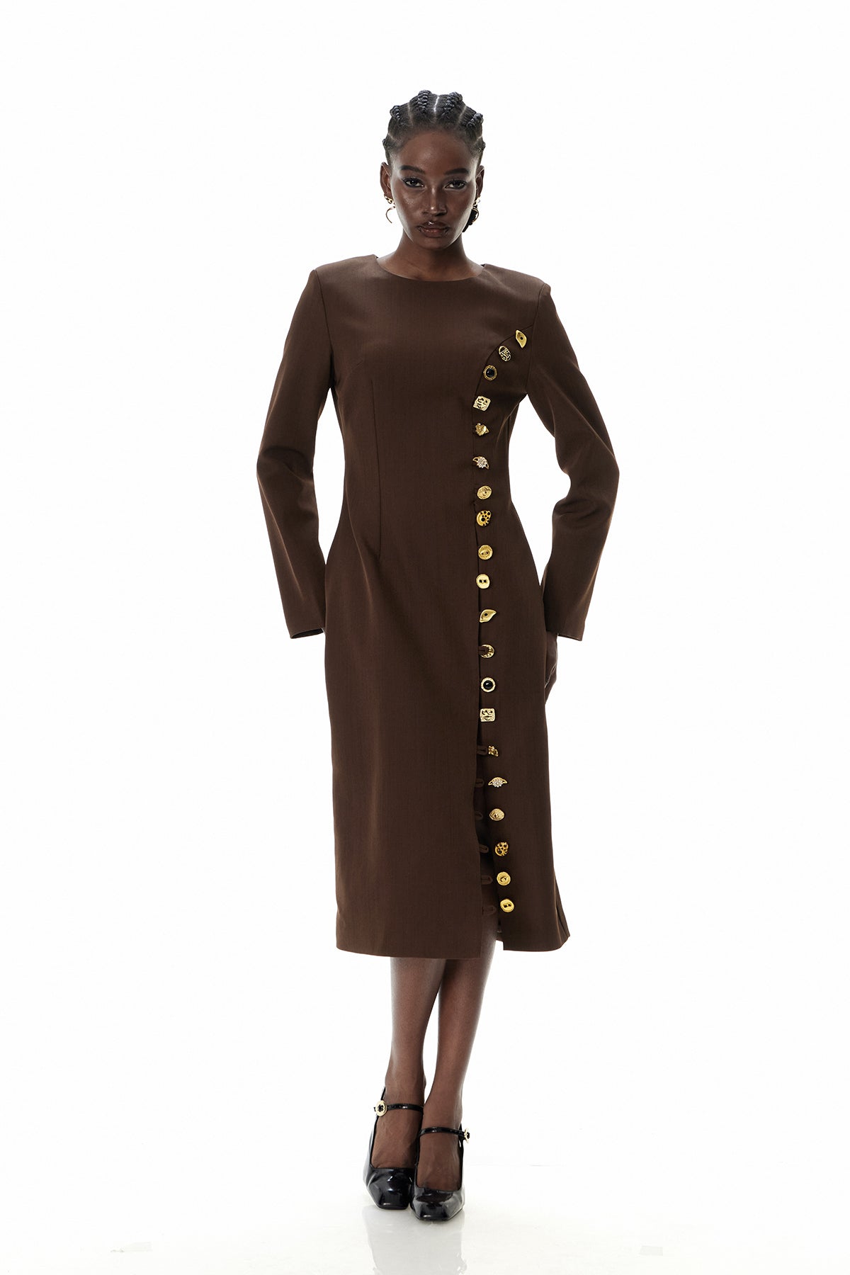Cristoforo Split Midi Dress