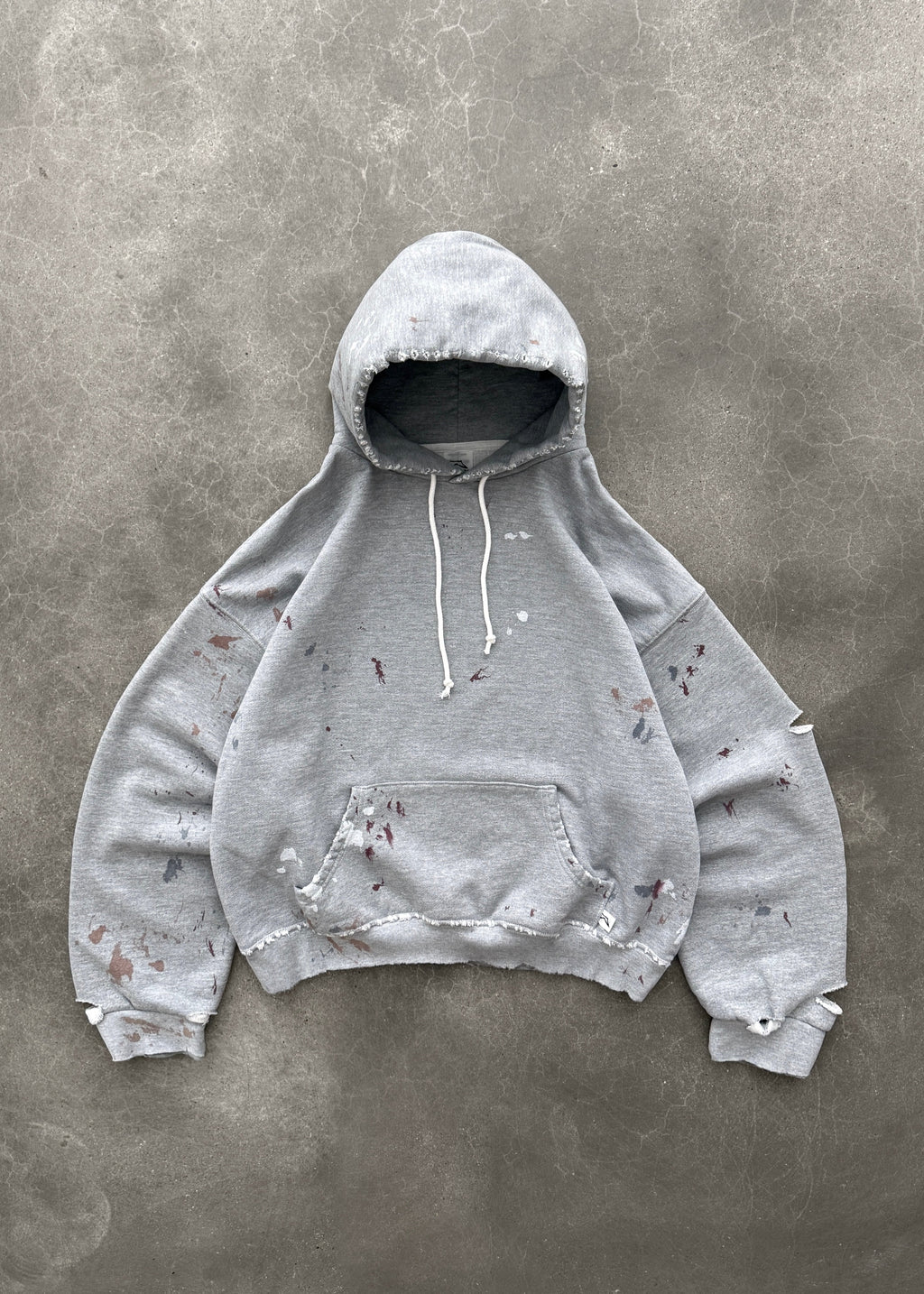 WATCH-PEEKER HOODIE - HEATHER GREY