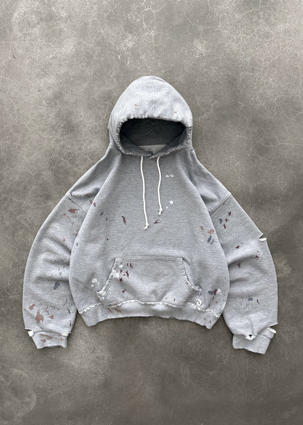 WATCH-PEEKER HOODIE - HEATHER GREY