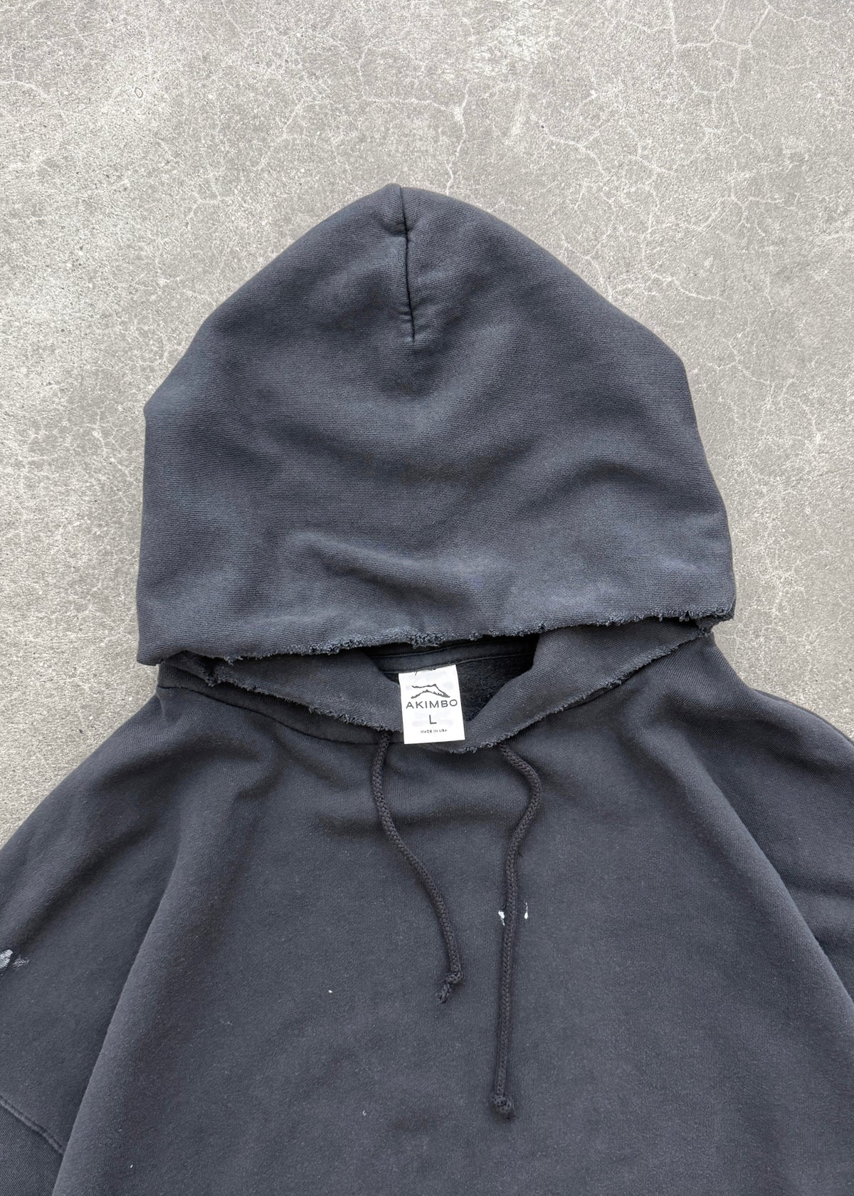 WATCH-PEEKER HOODIE - FADED BLACK