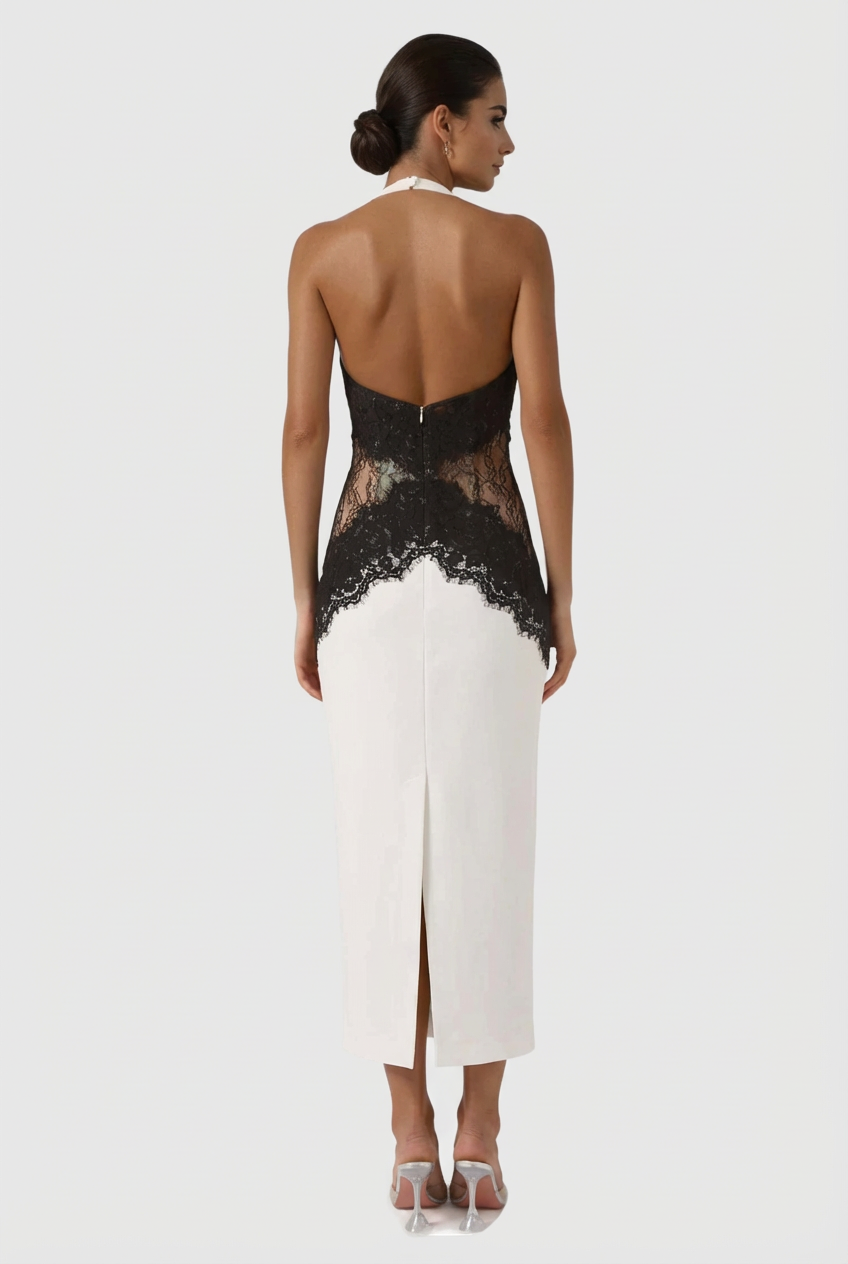 Eleanore Lace Sleeveless Midi Dress