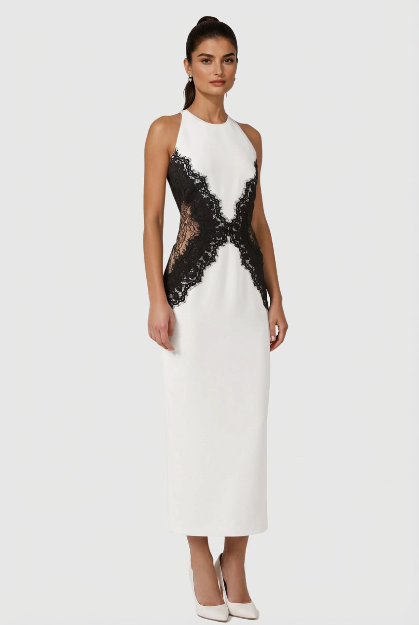 Eleanore Lace Sleeveless Midi Dress